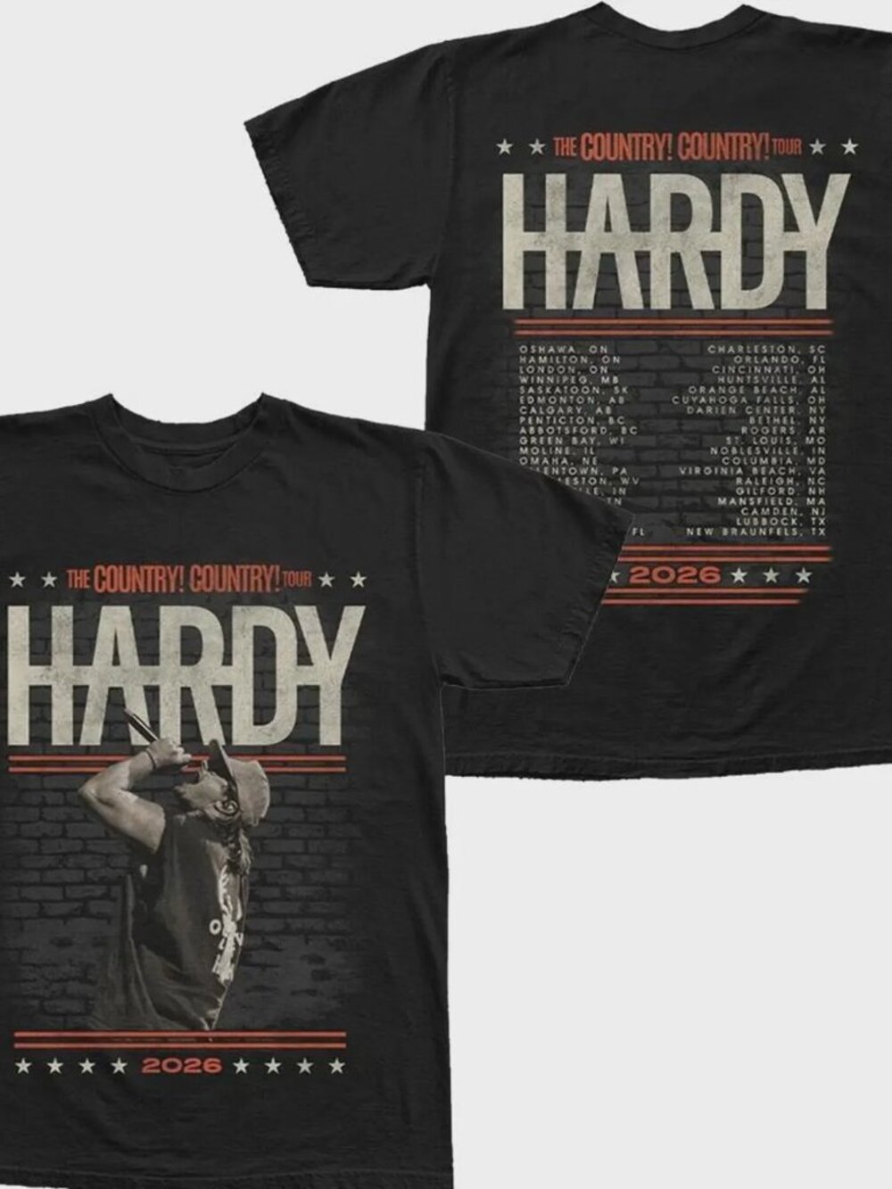 Hardy Country Country Tour 2026 Unisex T-Shirt